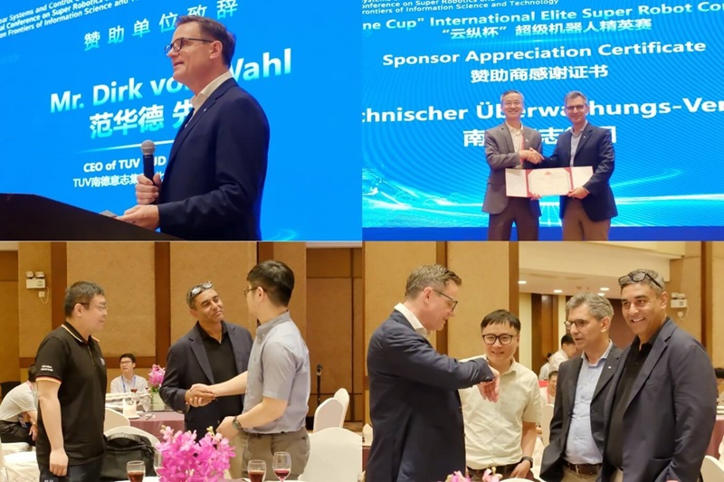 TÜV南德管理团队出席晚宴及颁奖典礼,北亚区首席执行官范华德先生现场发表致辞