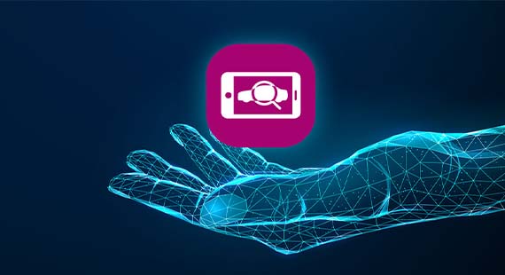 hand with a car abstract