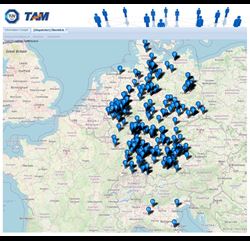 Screenshot of TAM, our vehicle order tracking system