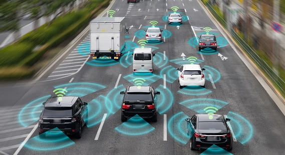 Autonomous cars on a motorway