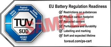 CERTIFICATION MARK FOR EU BATTERY REGULATION READINESS