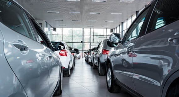 Used car vehicle - car dealership