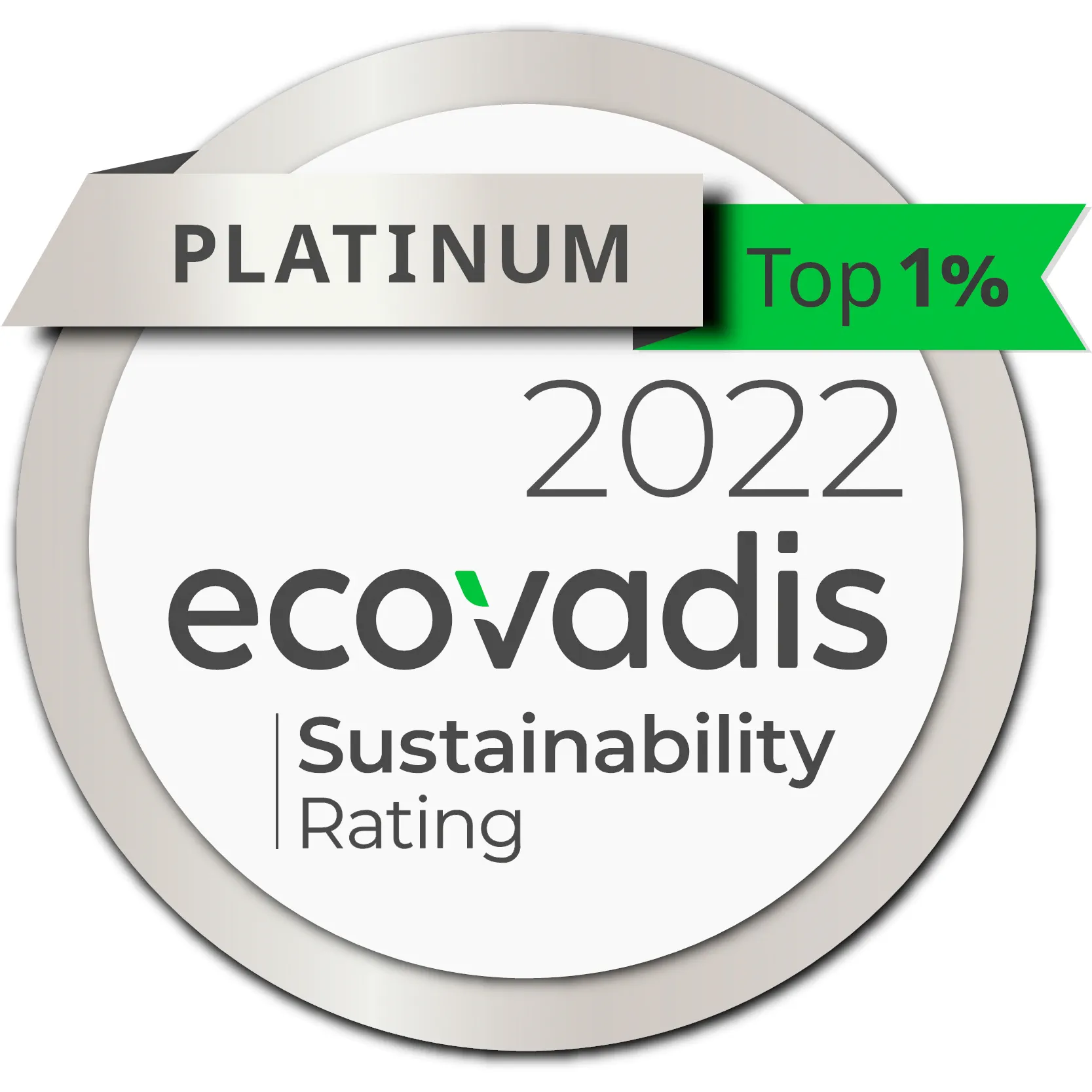 EcoVadis Platinum medal