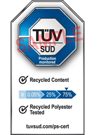TÜV南德再生材料含量认证标志