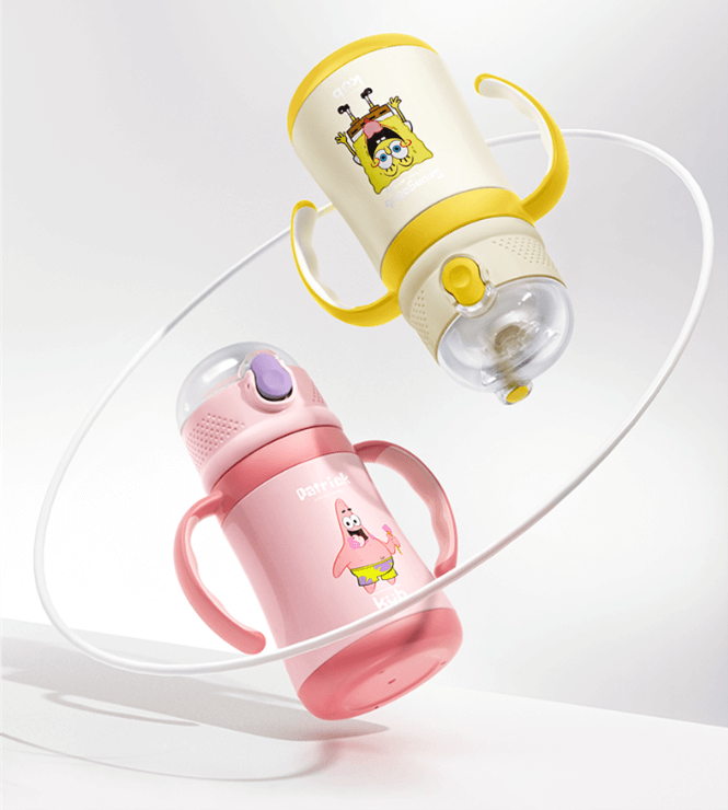 可优比儿童吸管保温杯（型号 K-BWB004）