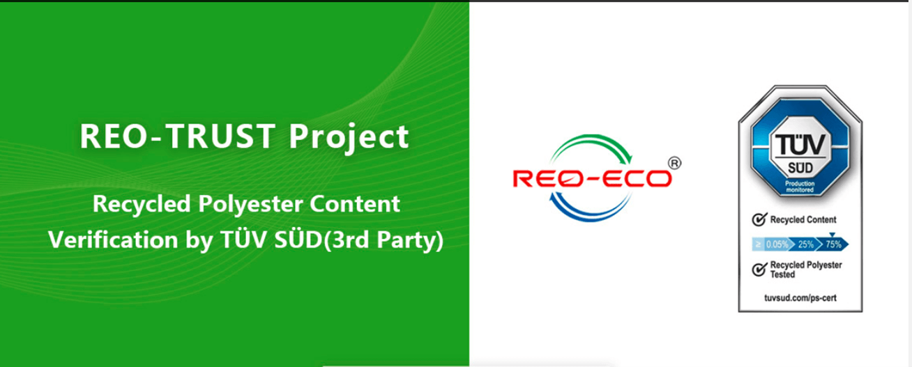 REO-ECO 再生聚酯（rPET）产品获独立第三方检测认证机构TÜV南德认证