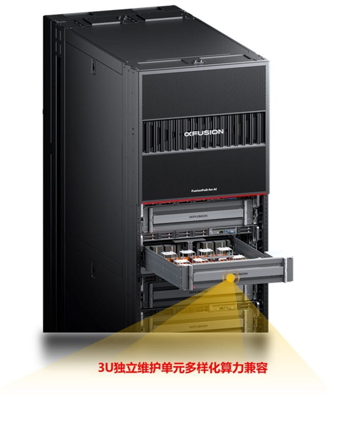 此次获证的FusionPoD for AI整机柜液冷服务器