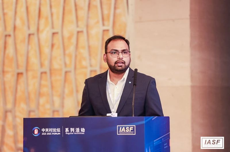 TÜV南德Dr. Thejus Pathmakumar(帕特玛库马尔博士)发表演讲