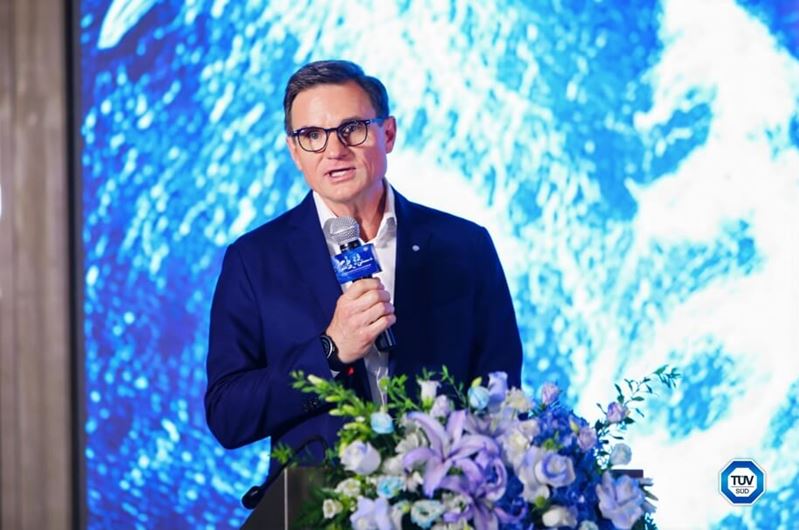TÜV南德Dirk von Wahl发表欢迎致辞