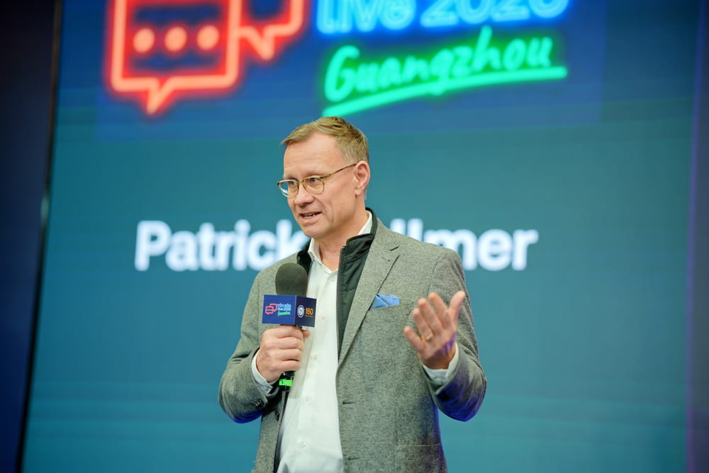 TÜV南德全球首席执行官Patrick Vollmer发表讲话